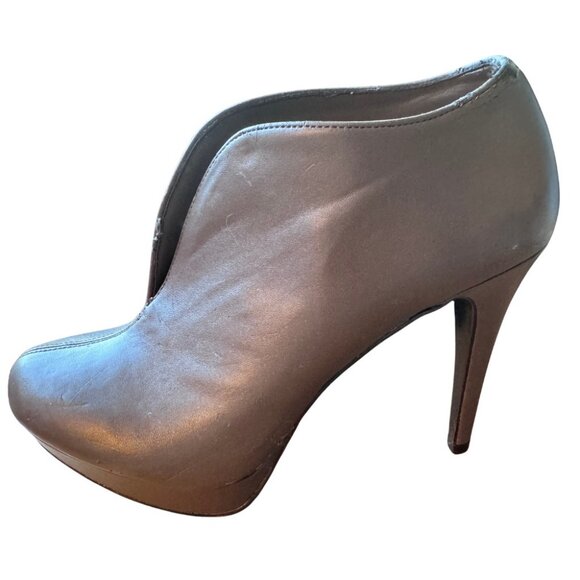 Audrey Brooke Taupe Stiletto Ankle Boots size 8 womens Grayish Brown 4+ in heel - Picture 5 of 16